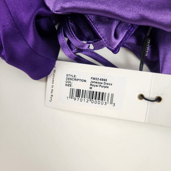 Retrofete Janessa Mini Dress in Royal Purple Medium NWT Sleeveless - Picture 9 of 12